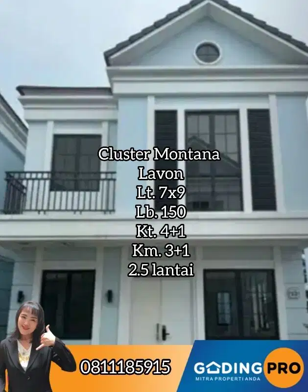 Murah Cluster Montana 2.5 Lantai Lavon Suvarna Cikupa Tangerang