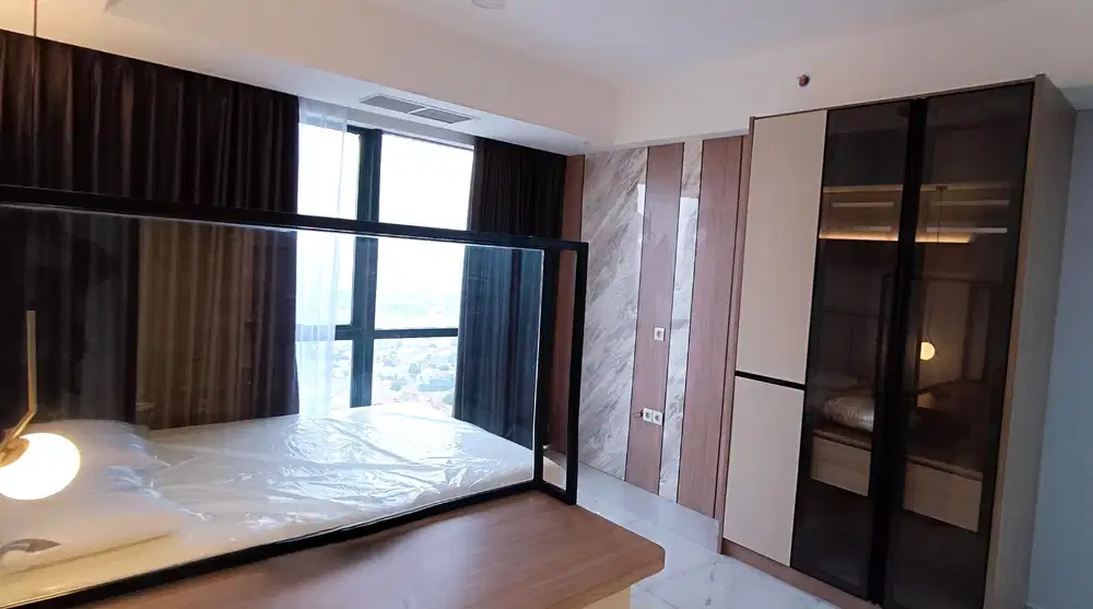 Disewakan apartemen murah di the smith alam sutera studio full furnished kondisi unit baru