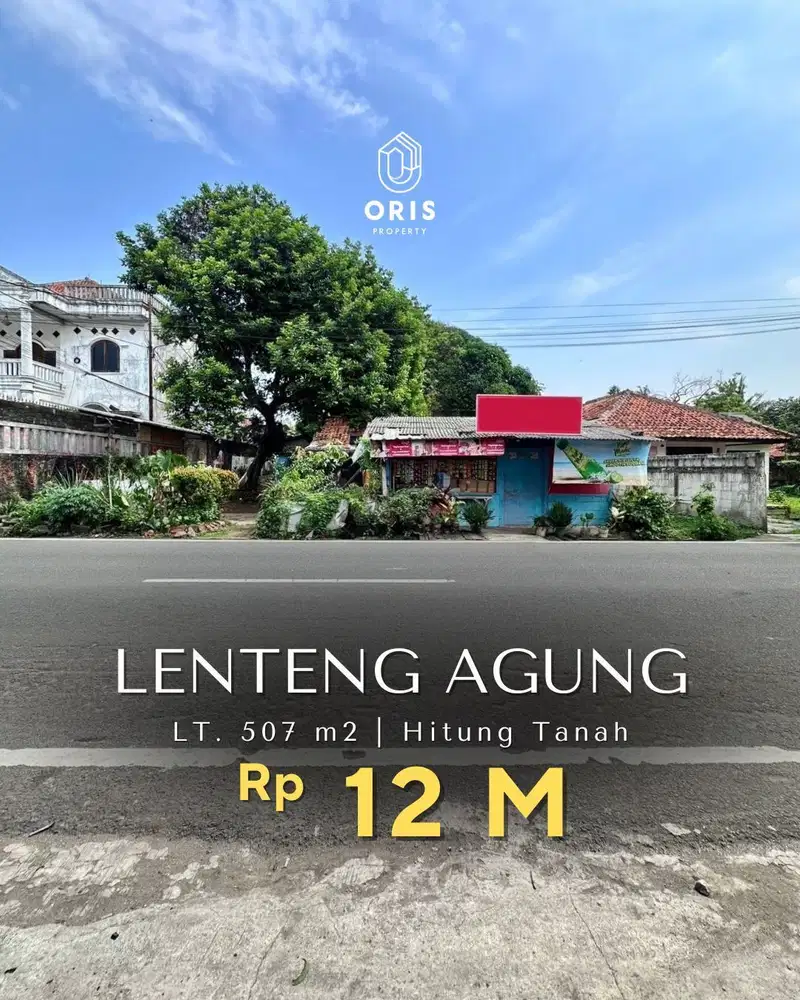 For Sale Hitung Tanah Cocok Untuk Usaha, Kost & Dekat ke Stasiun KRL