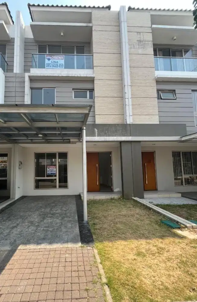 DISEWAKAN RUMAH PIK GOLFISLAND UK 6X12,5 ADA AC JAKARTA UTARA