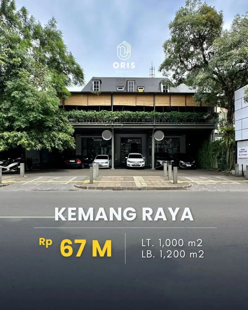 For Sale Bangunan Di Area Komersil Lokasi Premium Hadap Barat