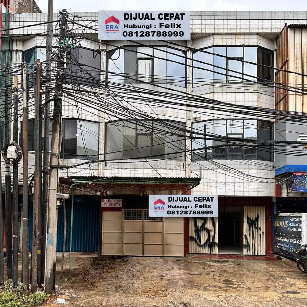 Ruko Strategis 4,5 Lantai Cocok Usaha Apa Saja di Raya Kalimalang