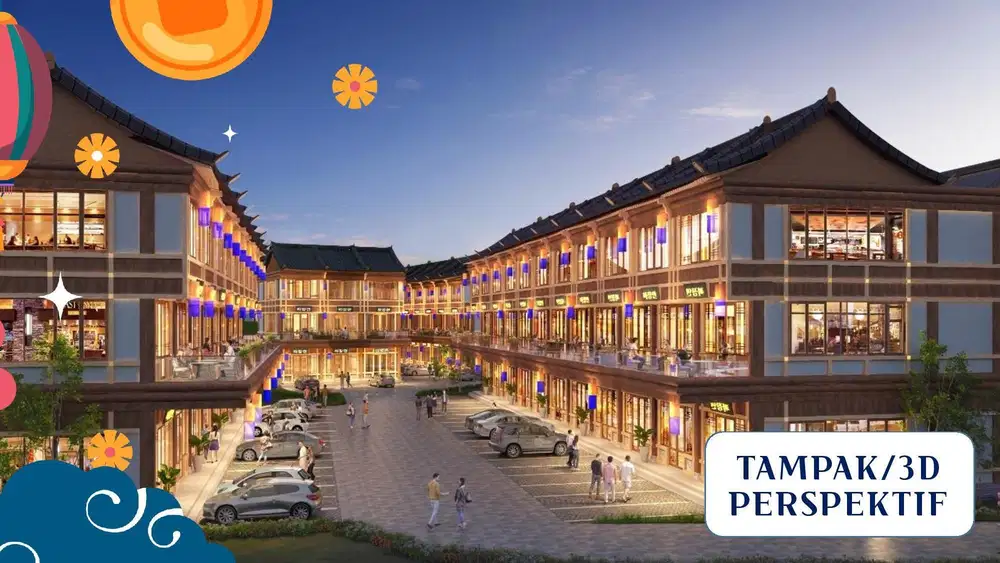 Brand New Greenlake City Ruko Korean Style 3 Lantai