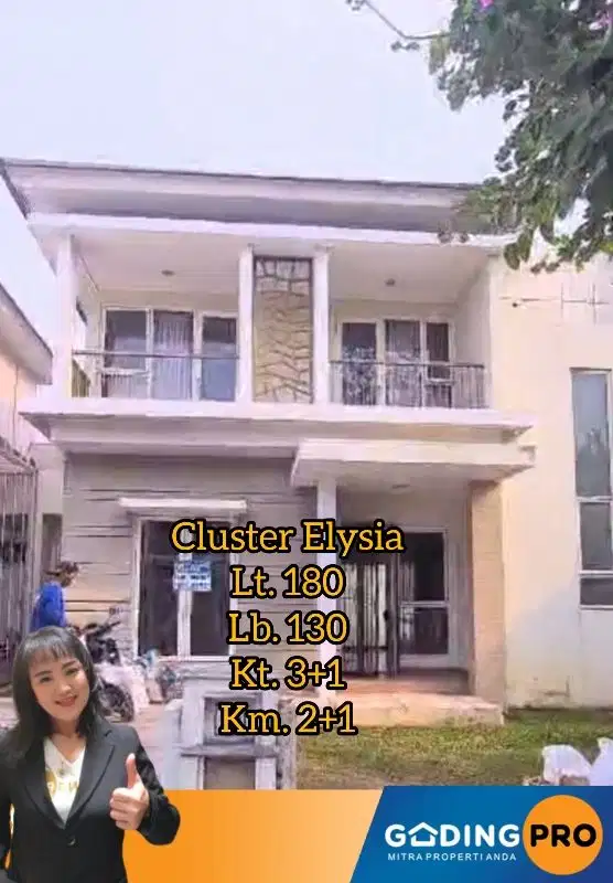 RUMAH SIAP HUNI HARGA MURAH ELYSIA 9X20 RP 1.55M SUVARNA CIKUPA TGR