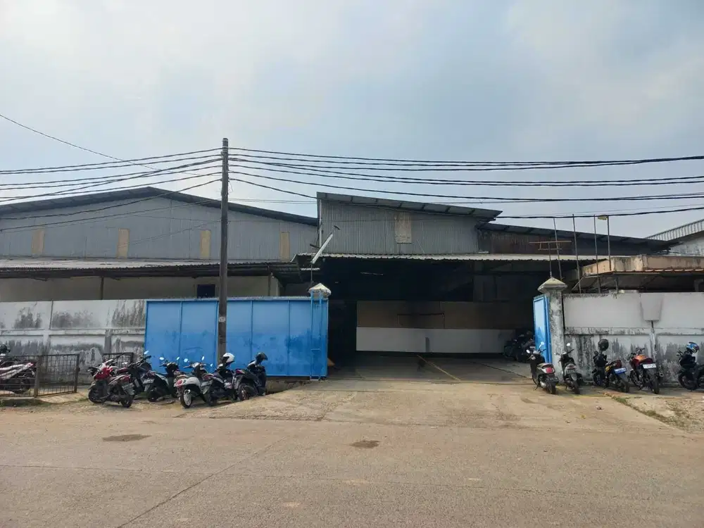 Dijual cepat tanah & bangunan ex pabrik di kawasan industri Balaraja