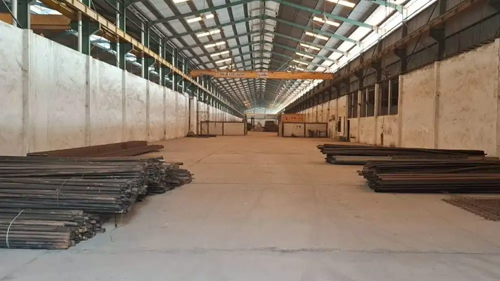 Eks Gudang Pabrik Besi Krikilan Driyorejo Gresik Strategis Harga Termurah