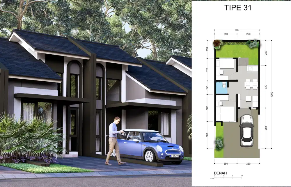 Siap Huni Dekat Stasiun Parung Panjang Fasilitas Kolam Renang, Tennis