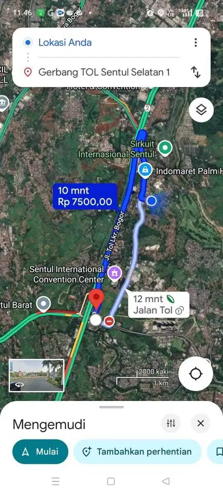 Lahan komersial strategis di pinggir jalan Sentul - Bogor Jawa Barat