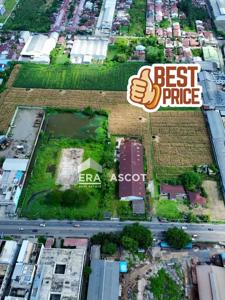 Tanah 5 Ha Cuma 3,8 Km ke Gerbang Tol Semayang Jl. Medan - Binjai