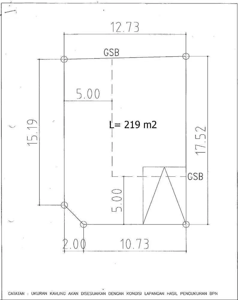 Kavling Siap Bangun Cluster Cempaka Lt. 219 Suvarna Sutera Tangerang