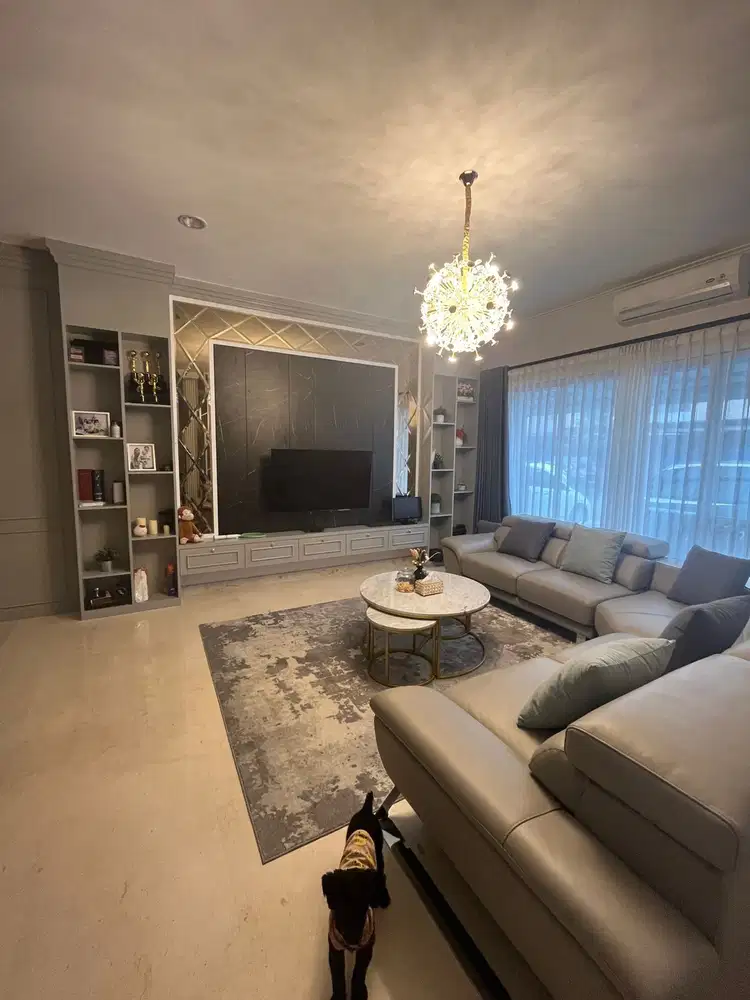 Rumah Golf Island PIK Uk 8x20 Palm Furnished Hrg 7M Bisa Kpr