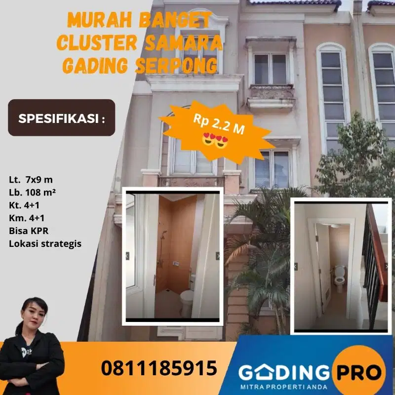 Murah Cluster Samara Paramount Summarecon Gading Serpong Tangerang