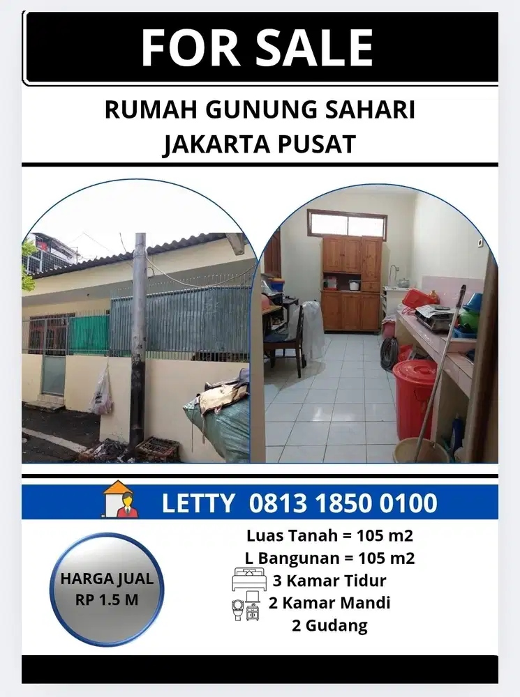 Rumah Gunung Sahari Jakarta Pusat