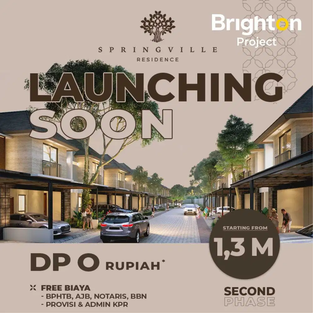 NEW MINIMALIS DP 0 RUPIAH SPRINGVILLE TAHAP 2 RUNGKUT 1M-AN