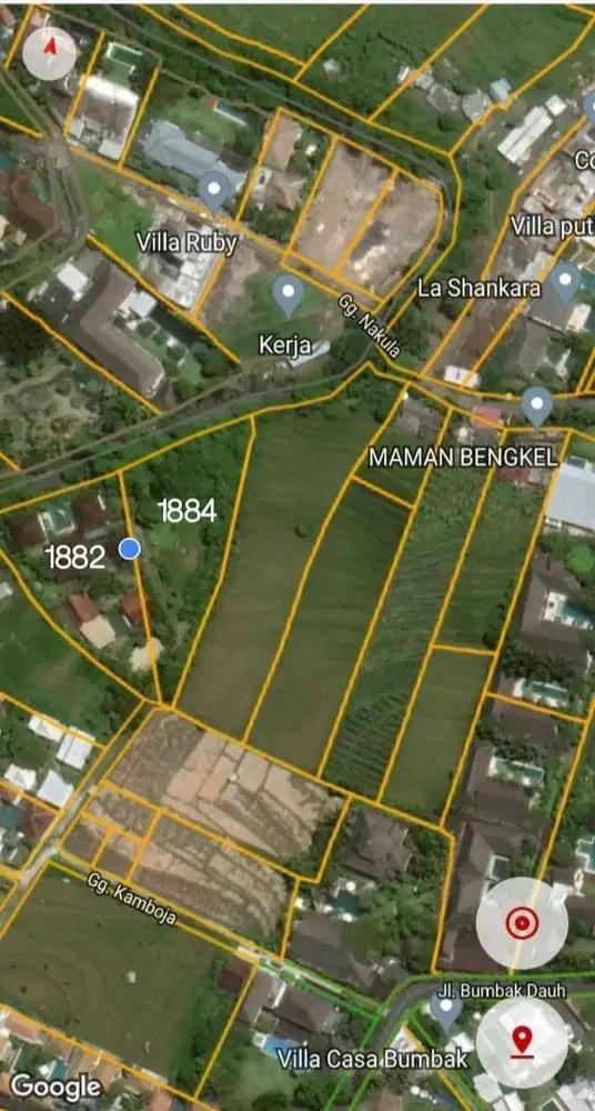JUAL TANAH DI UMEALAS KEROBOKAN KUTA BALI