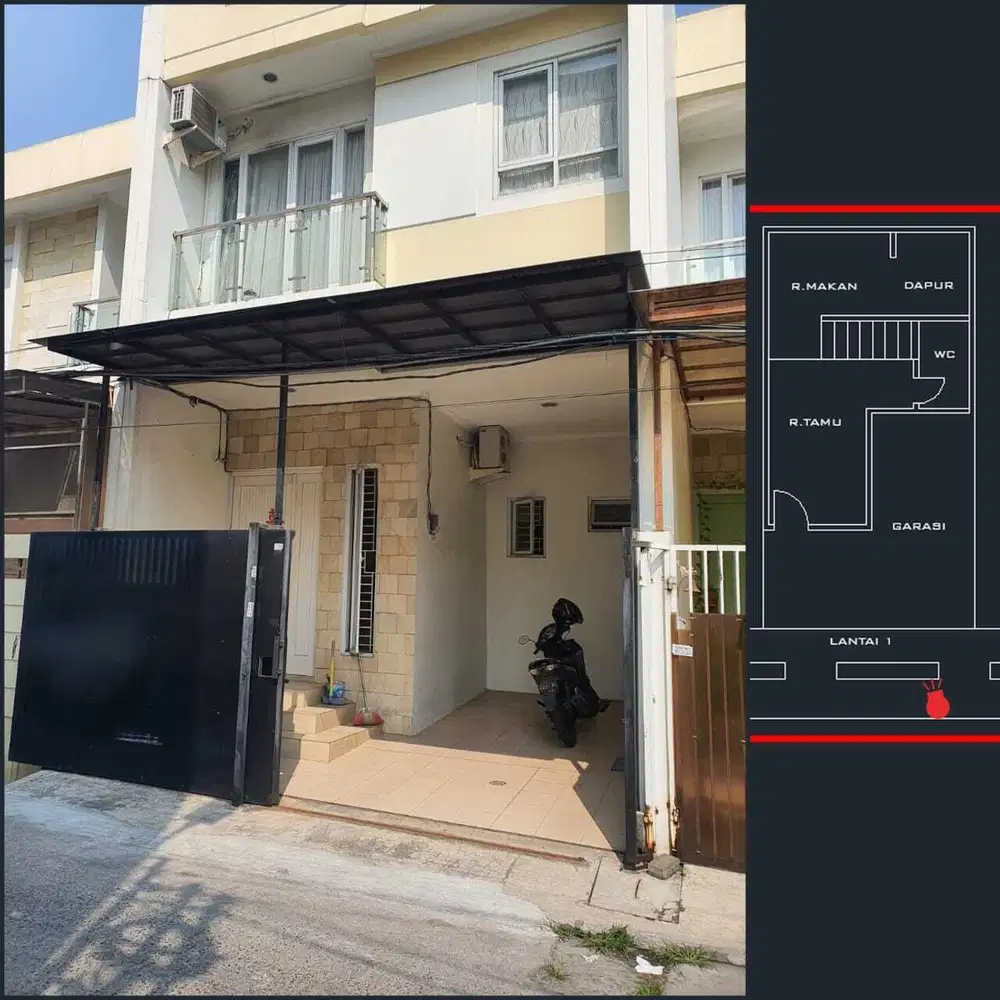 Jual Cepat Rumah Siap Huni 2,5 Lantai, di Duri Kepa Dkt Tanjung Duren