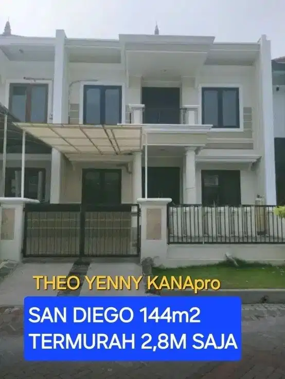 Pakuwon City San Diego 144m2.san antonio, long beach, casa tobago