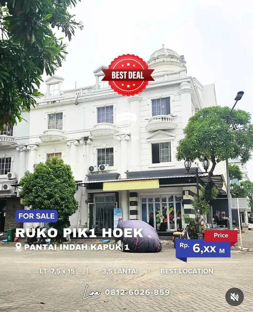Dijual Ruko PIK BGM Ekslusif HOEK 7x15m 4lt LOKASI PALING RAMAI JAKUT