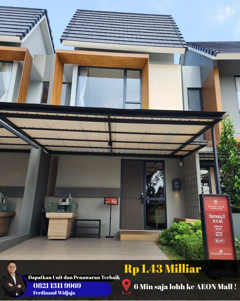 Gavius Citra Garden Serpong Selangkah Menuju AEON Mall 1 dan Toll BSD