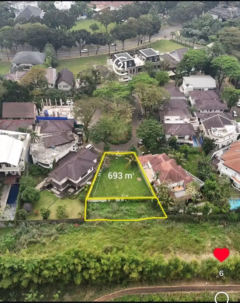 Dijual Kavling Hoki Danau Biru Lippo Karawaci