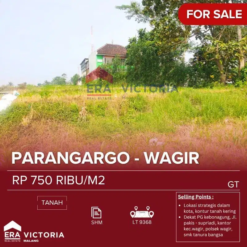 Di jual tanah lokasi strategis kota malang