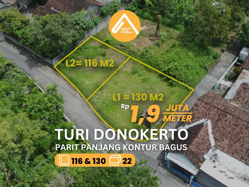 Tanah Pekarangan Turi Sleman Akses Mudah Lingkungan Desa