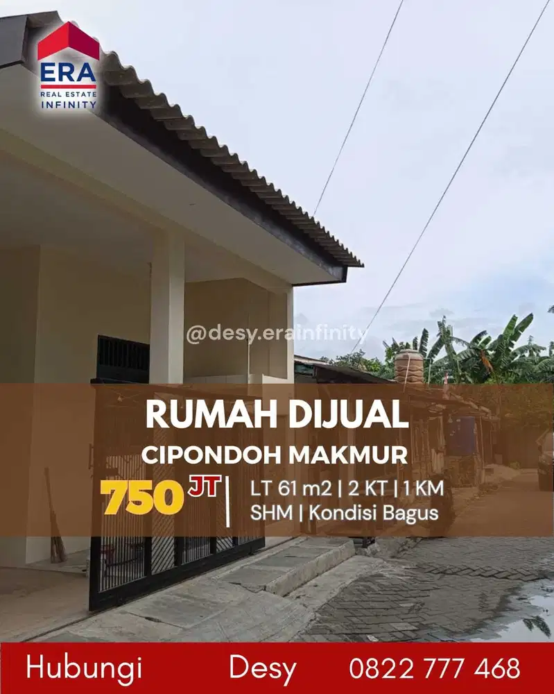 Rumah Dijual Cipondoh Makmur