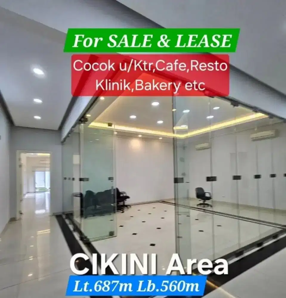 Di Jual Tempat Usaha Area' Cikini LT 567 mtr Jakarta Pusat