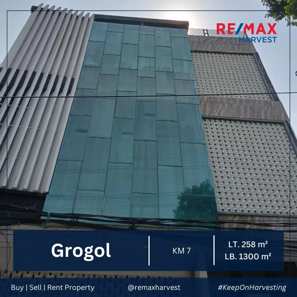 Dijual/Disewakan Per Lantai Ruko Gandeng Mewah & Bagus, Grogol