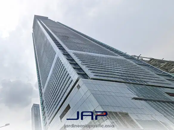 Sewa Kantor Grade A Autograph Tower 385 M2 Bare Strategis Dekat MRT