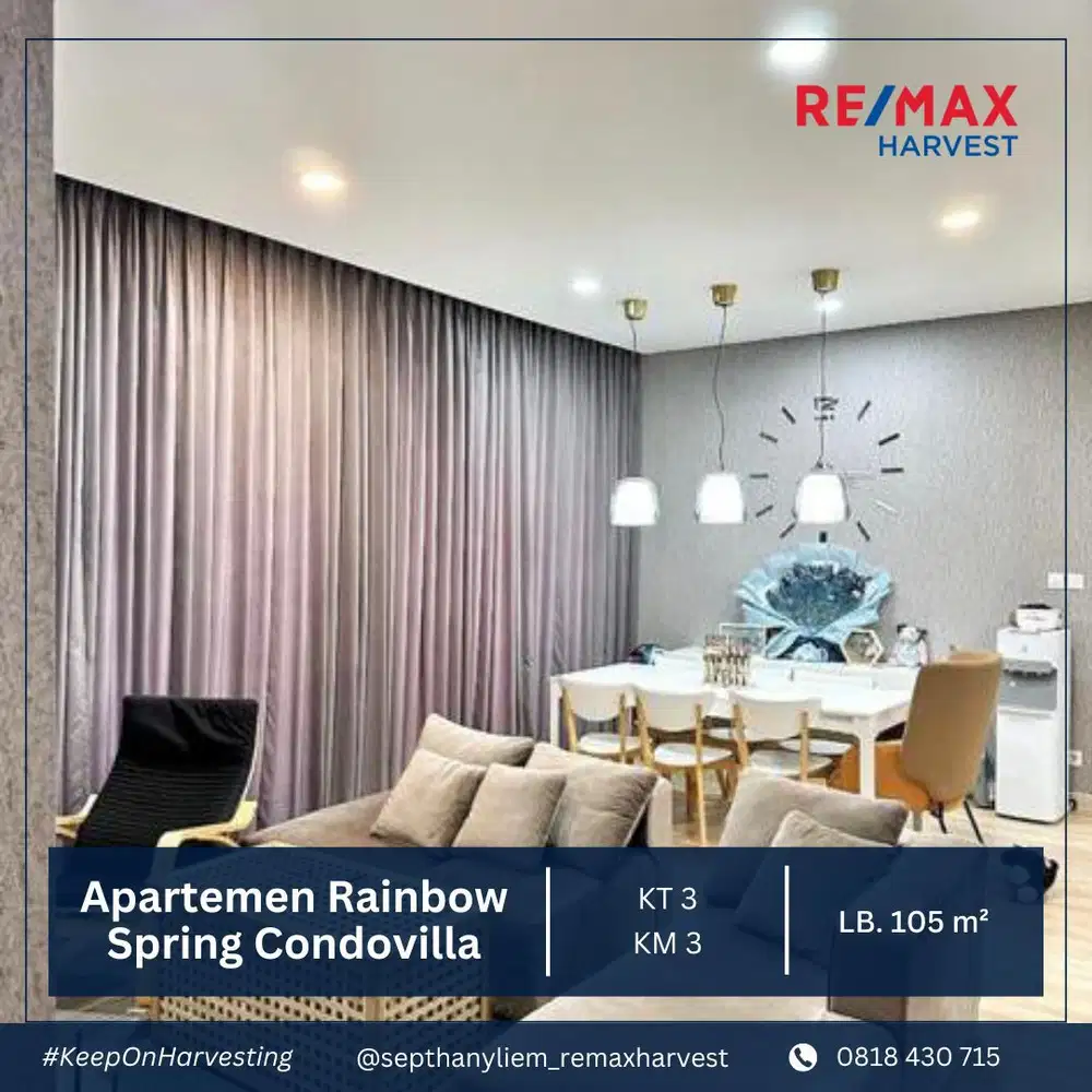 DIJUAL MURAH Apartment Rainbow Spring Condovilla, Gading Serpong
