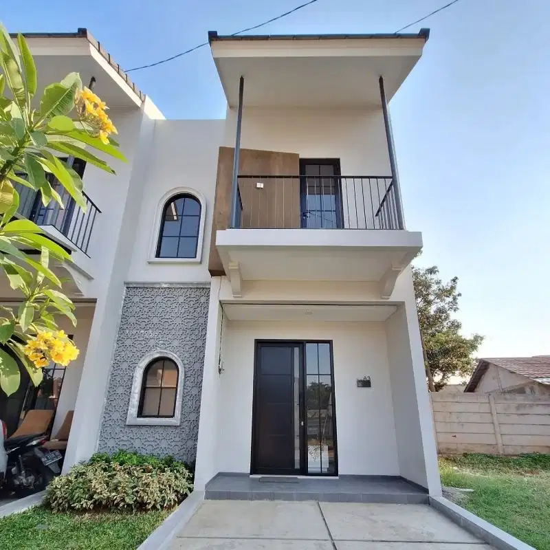 Hanya Dp 5 Juta Pnya Rumah Konsep Mediterenia di Cinangka