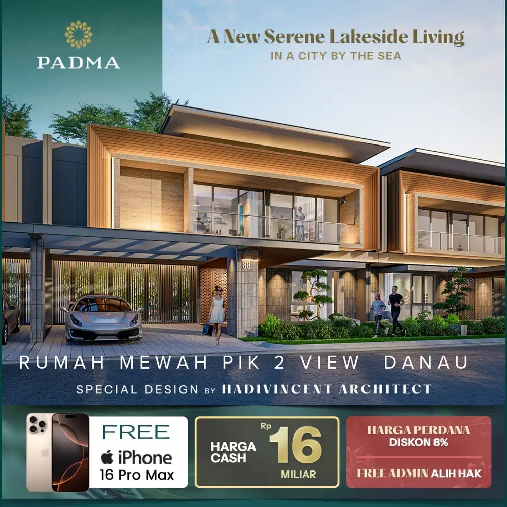 Rumah Mewah Modern Tropis di PIK 2 - Cluster Bharata Padma | 15x30&35