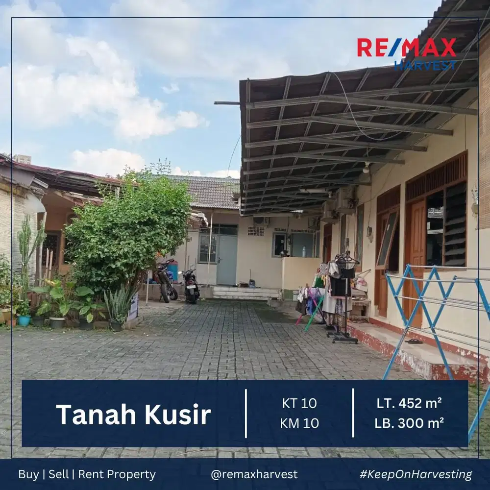 Dijual Rumah Kost Petakan Posisi Hook, Tanah Kusir. Jkt Selatan
