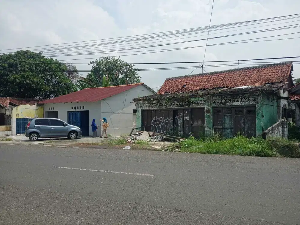 Dijual Tanah Bonus Bangunan Lebar Muka 25 Jalur Utama Purwokerto - Pbg