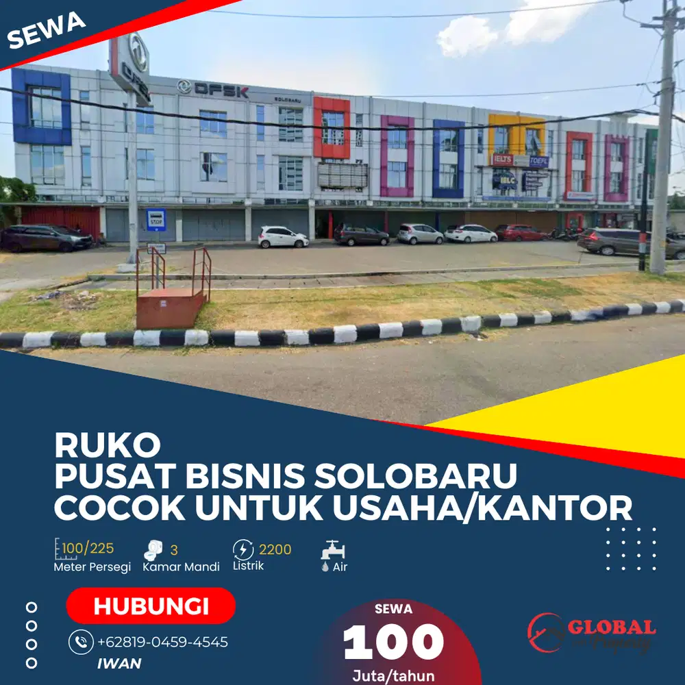Ruko Strategis di Pusat Bisnis Solo Baru
