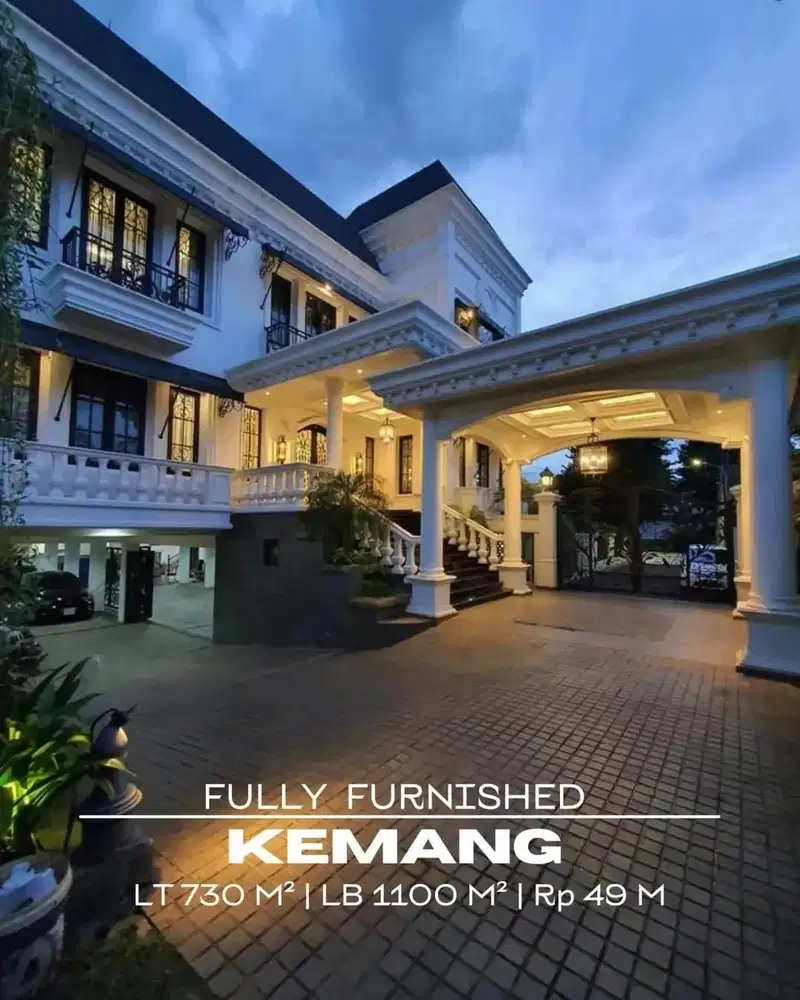 Rumah American Classic Modern Super Mewah, Kemang Jakarta Selatan