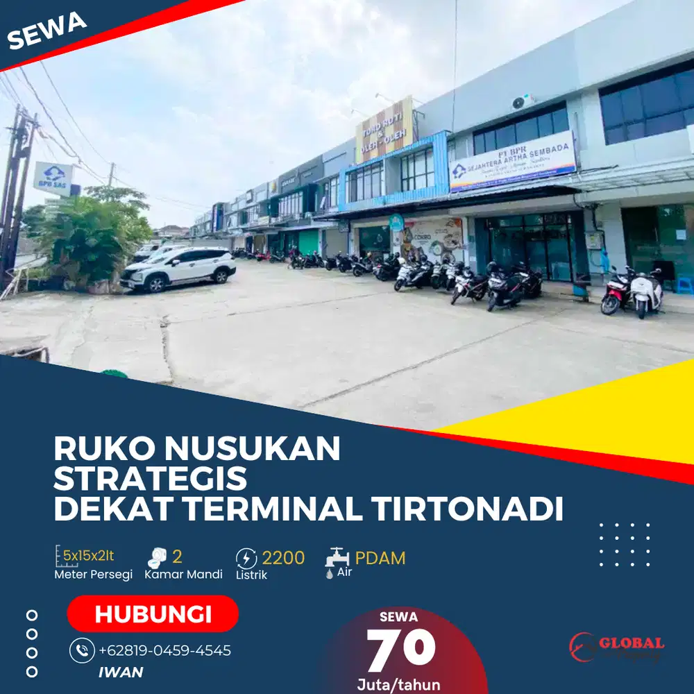 Ruko Strategis di Nusukan Dekat Bendungan Tirtonadi Solo