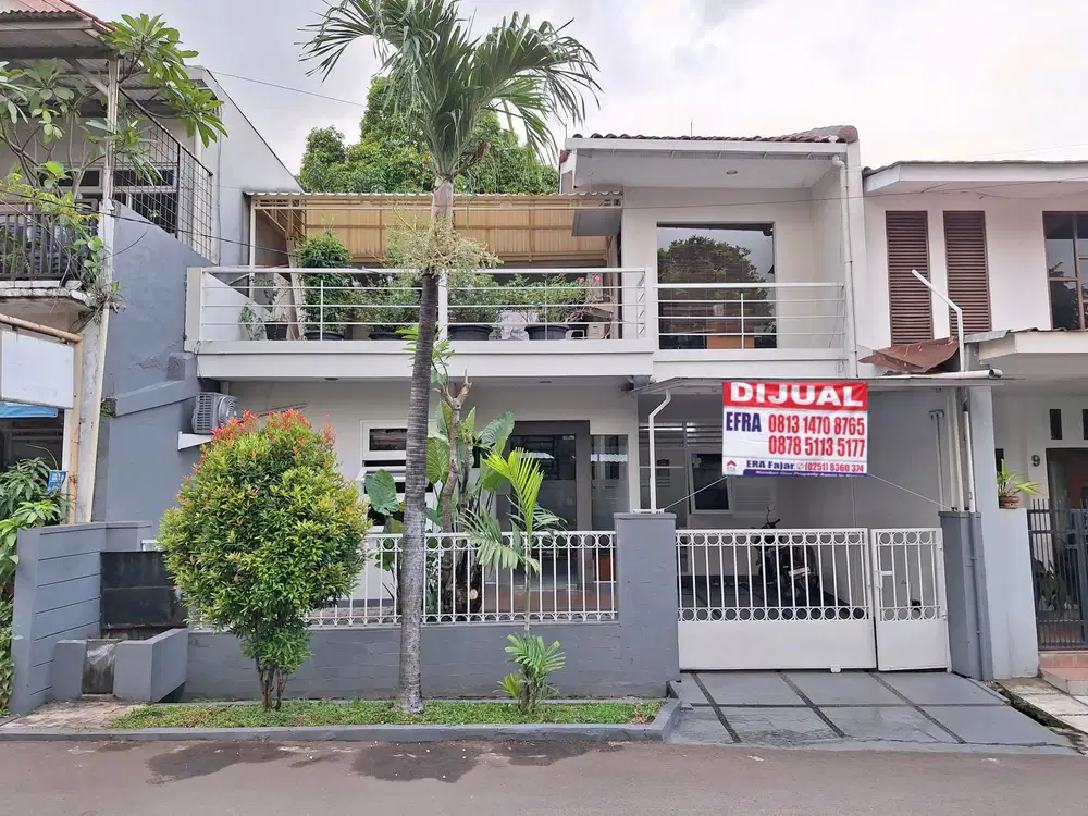 Rumah 2 lantai Duta Kencana 2 akses Tol depan komplek