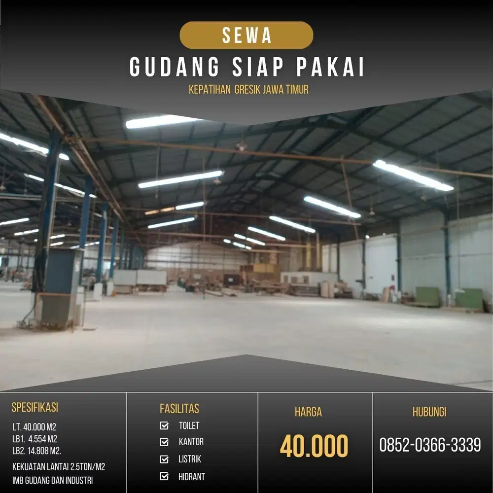 Disewakan gudang logistik Gudang Benowo Surabaya The EdGe