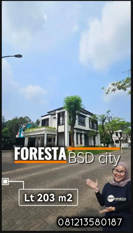 Dijual brandnew rumah posisi hoek di naturale foresta bsd