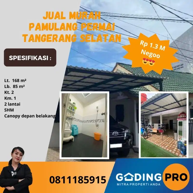 Murah Rumah Siap Huni Di Pamulang Permai Tangerang Selatan