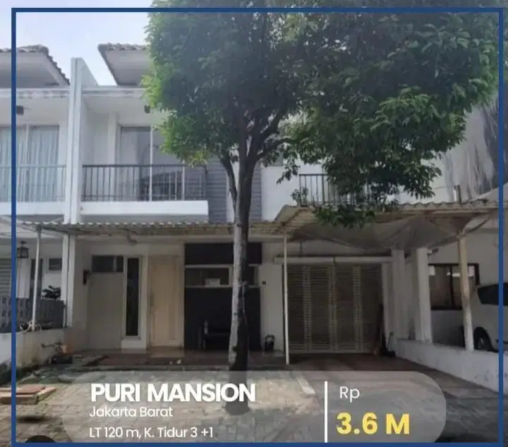 Rumah 2 Lantai di Puri Mansion di jakarta barat