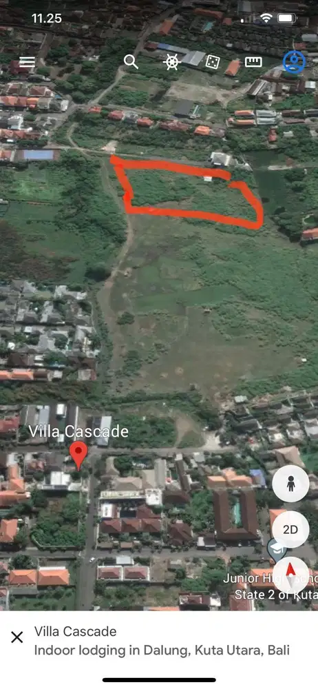 Tanah Strategis 9,8 Ha di Seminyak Bali Cocok Untuk Villa