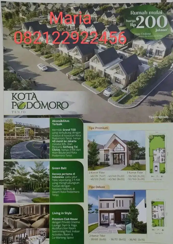 Rumah indent di kota Podomoro