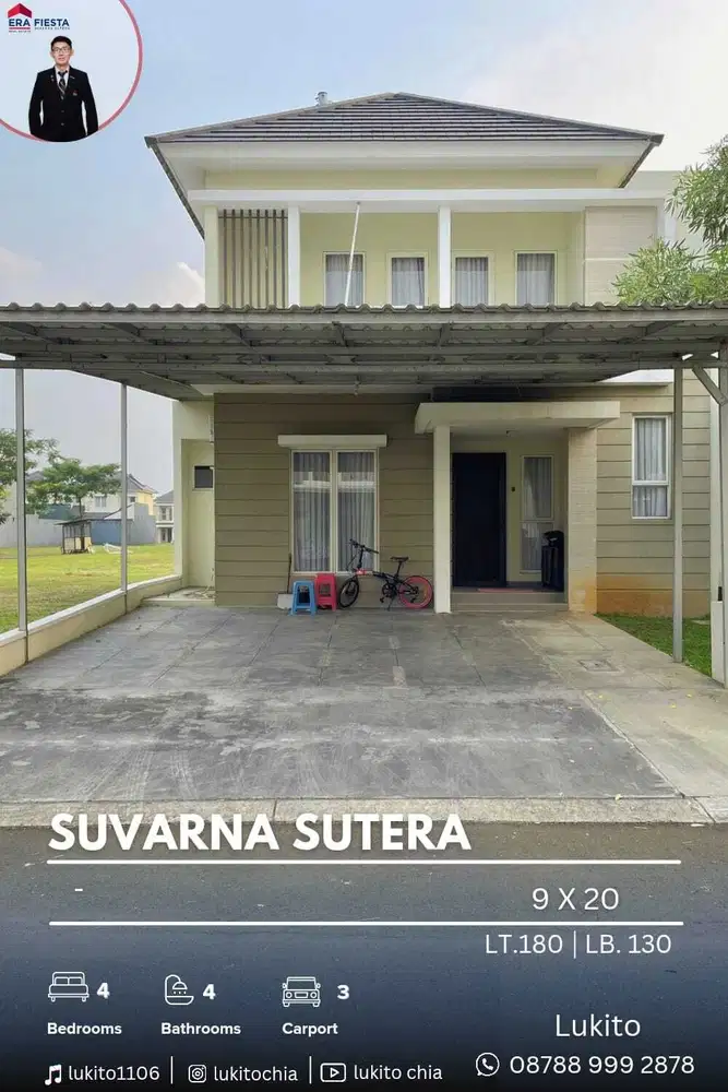 Dijual Cepat Murah Rumah Suvarna Sutera Semi Furnished