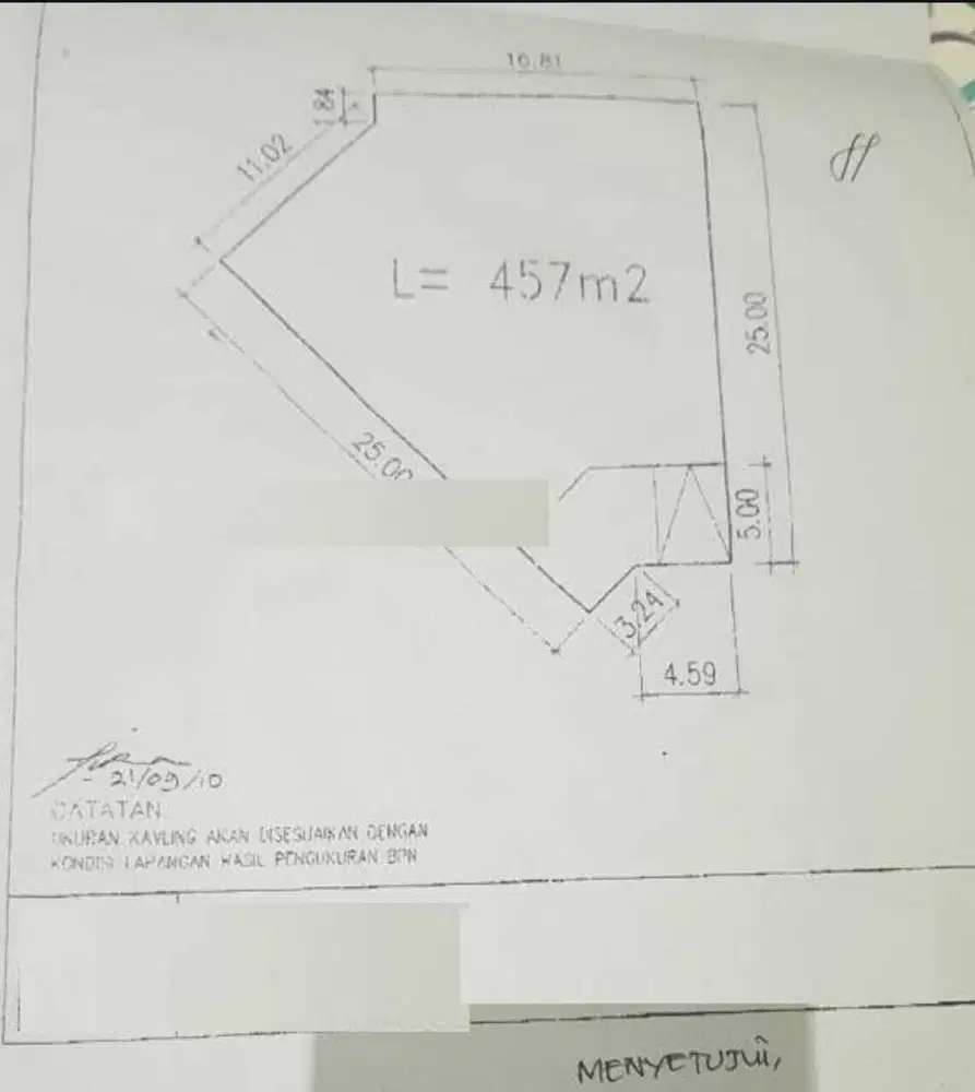 Dijual Kavling SUPER MURAH di Sutera Onyx luas 457m2