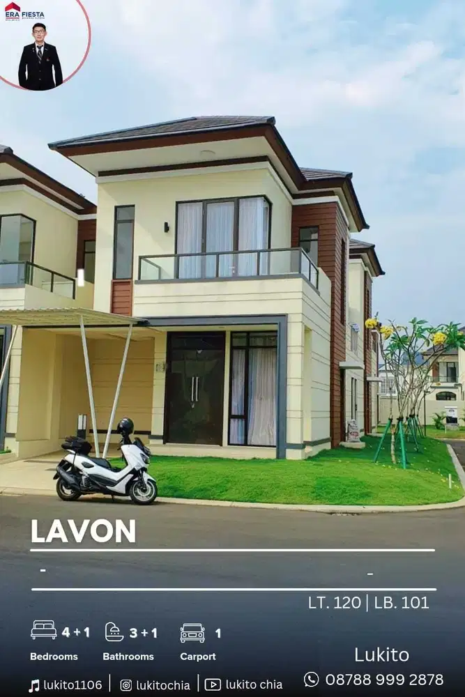 Dijual Rumah Furnish Hook Siap Huni di Lavon Cikupa Dekat Tol