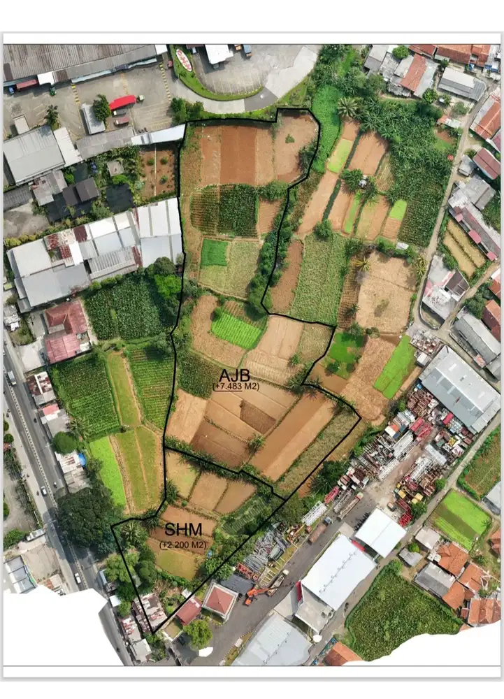 TANAH LUAS 1 HEKTAR LOKASI DIPINGGIR JALAN