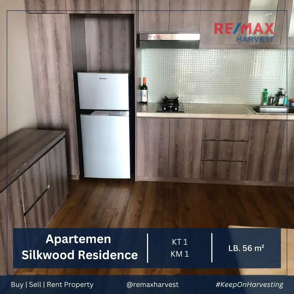 DIJUAL MURAH APARTEMEN SILKWOOD RESIDENCE TOWER OAK 1BR ALAM SUTERA
